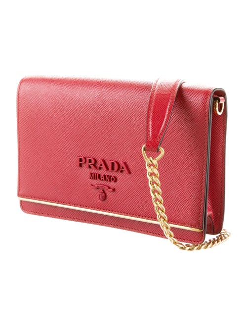 Prada Saffiano Lux Wallet on Chain