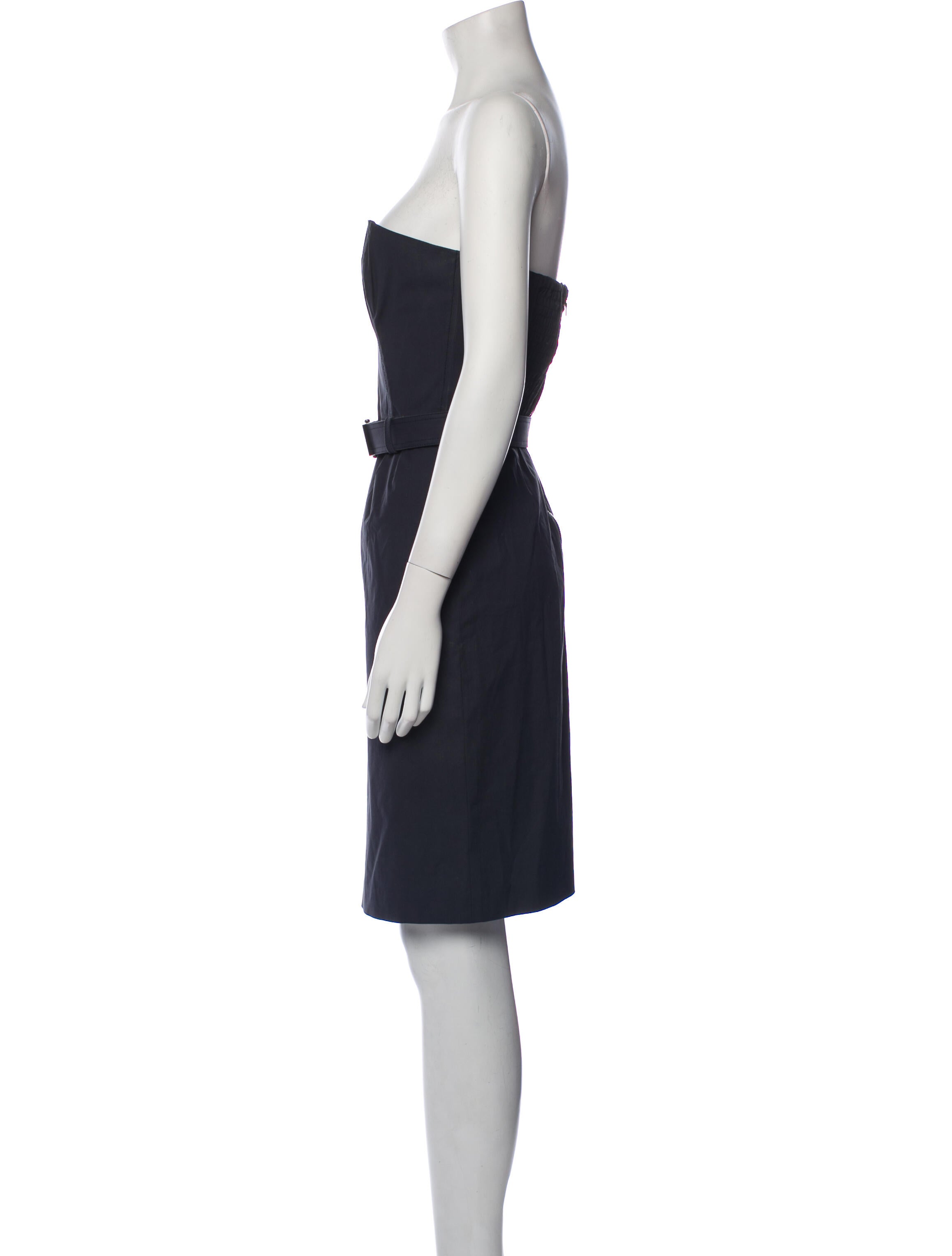 prada strapless mini dress Prada Re-Nylon mini-dress. Dupe. by Prada