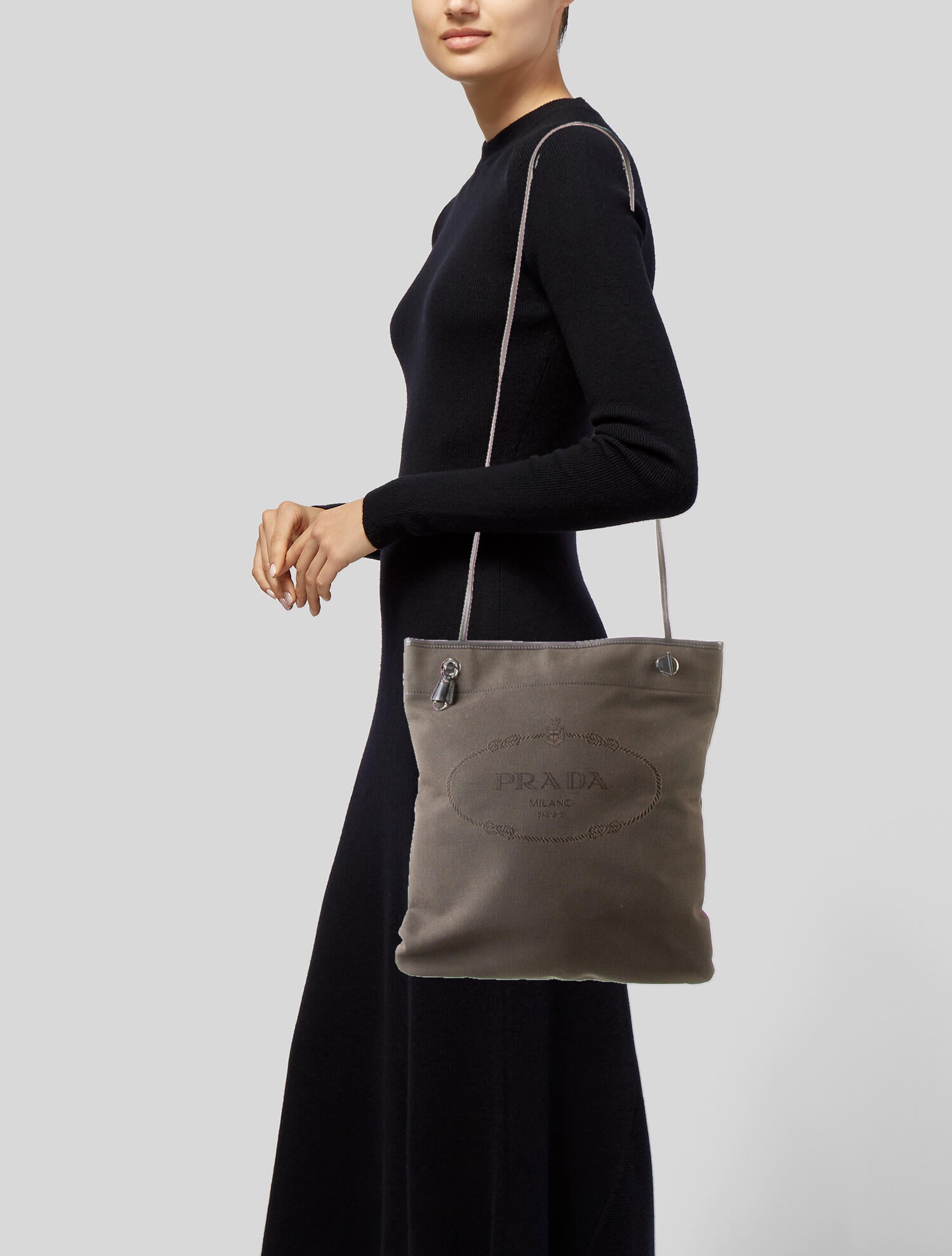 Prada Logo Jacquard Tote Totes, Handbags The RealReal