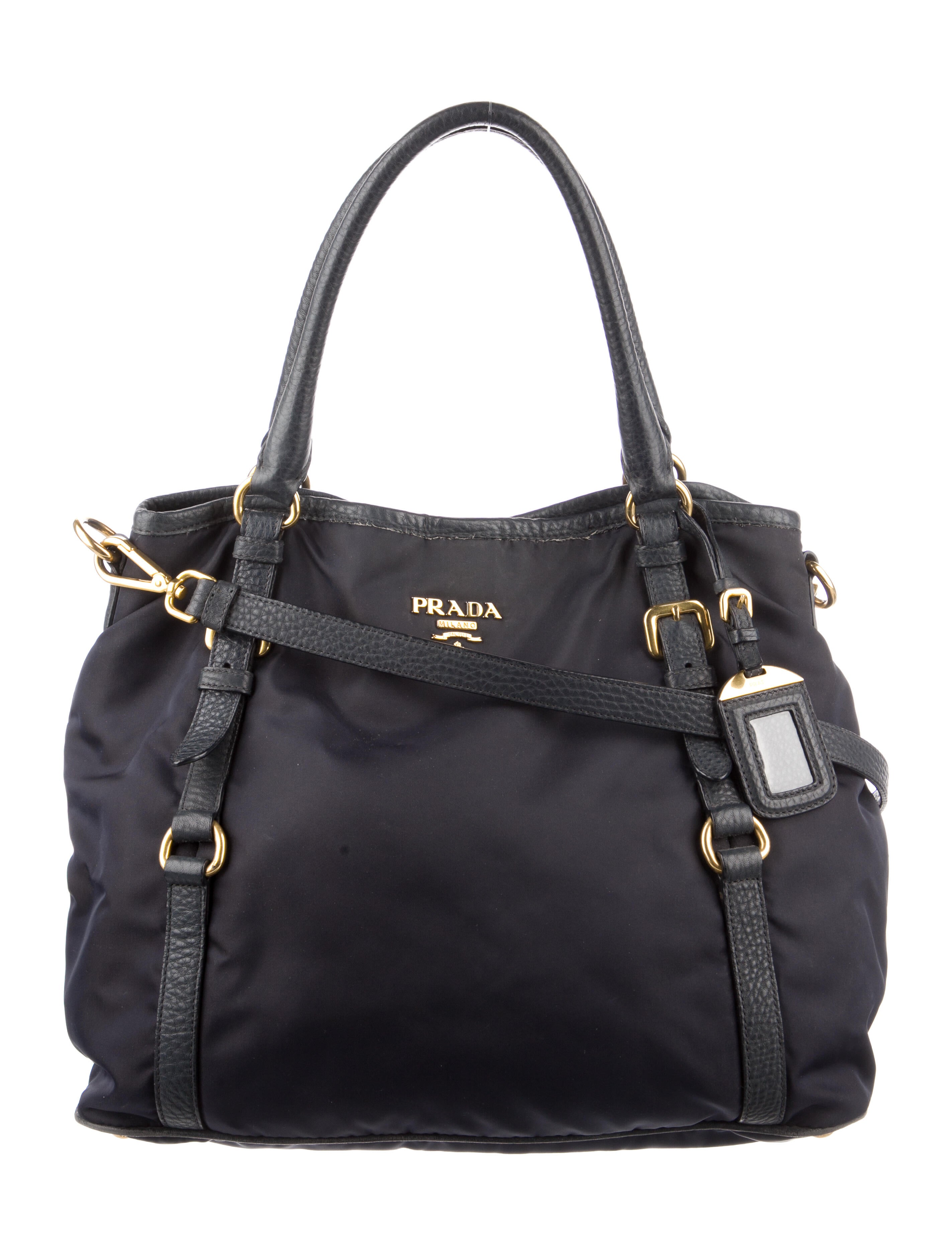 Prada Tessuto & Soft Calf Shoulder Bag