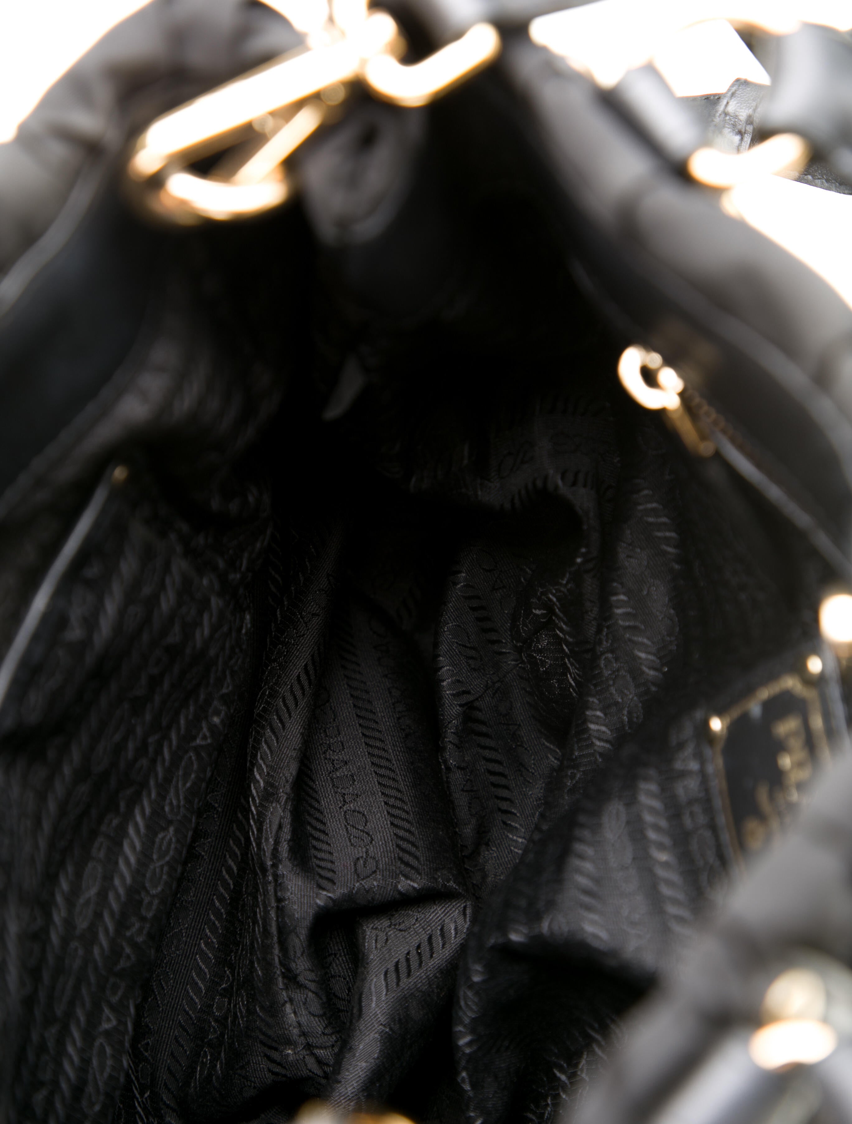 Prada Tessuto Gaufre Hobo - Black Shoulder Bags, Handbags