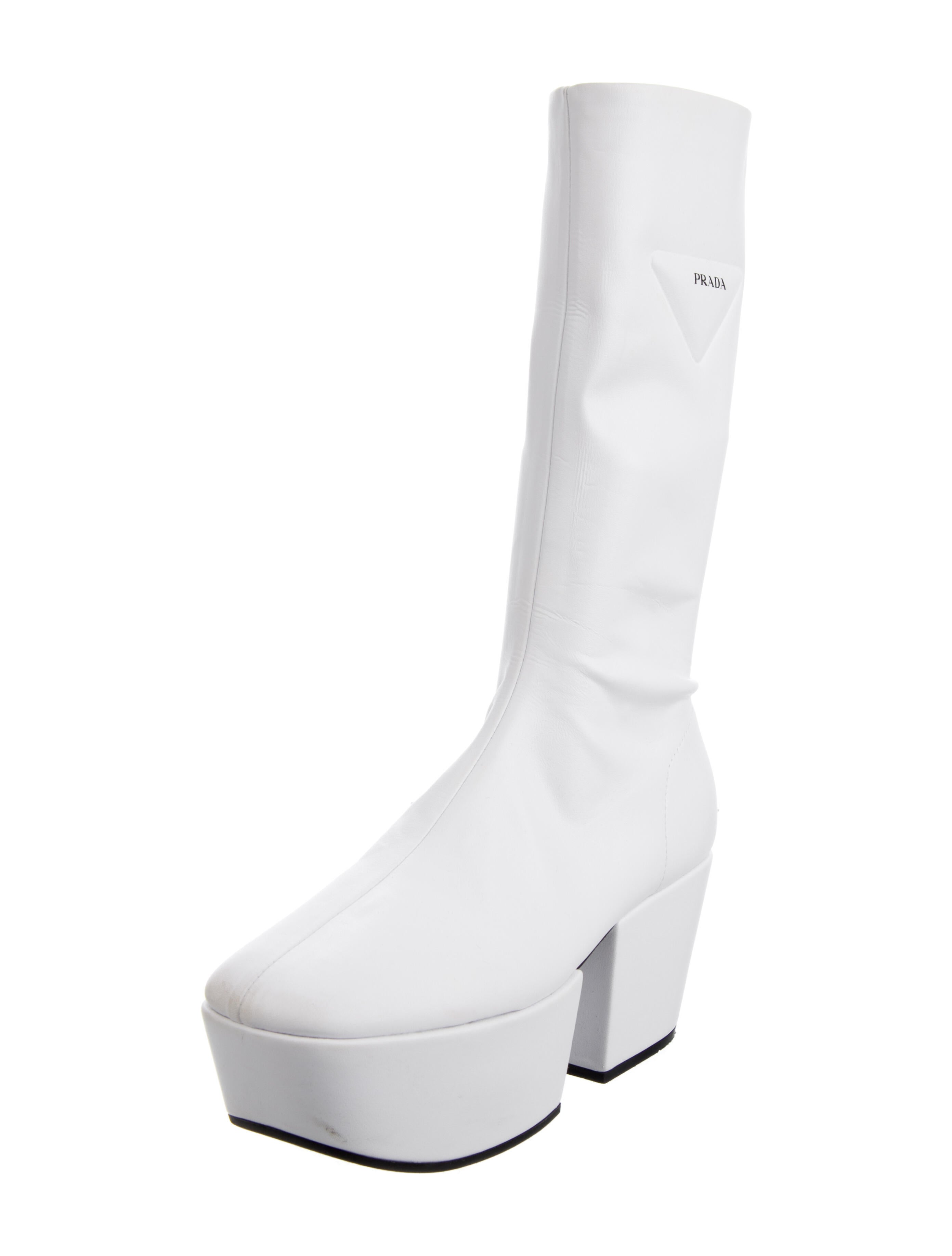 Prada Leather Sock Boots