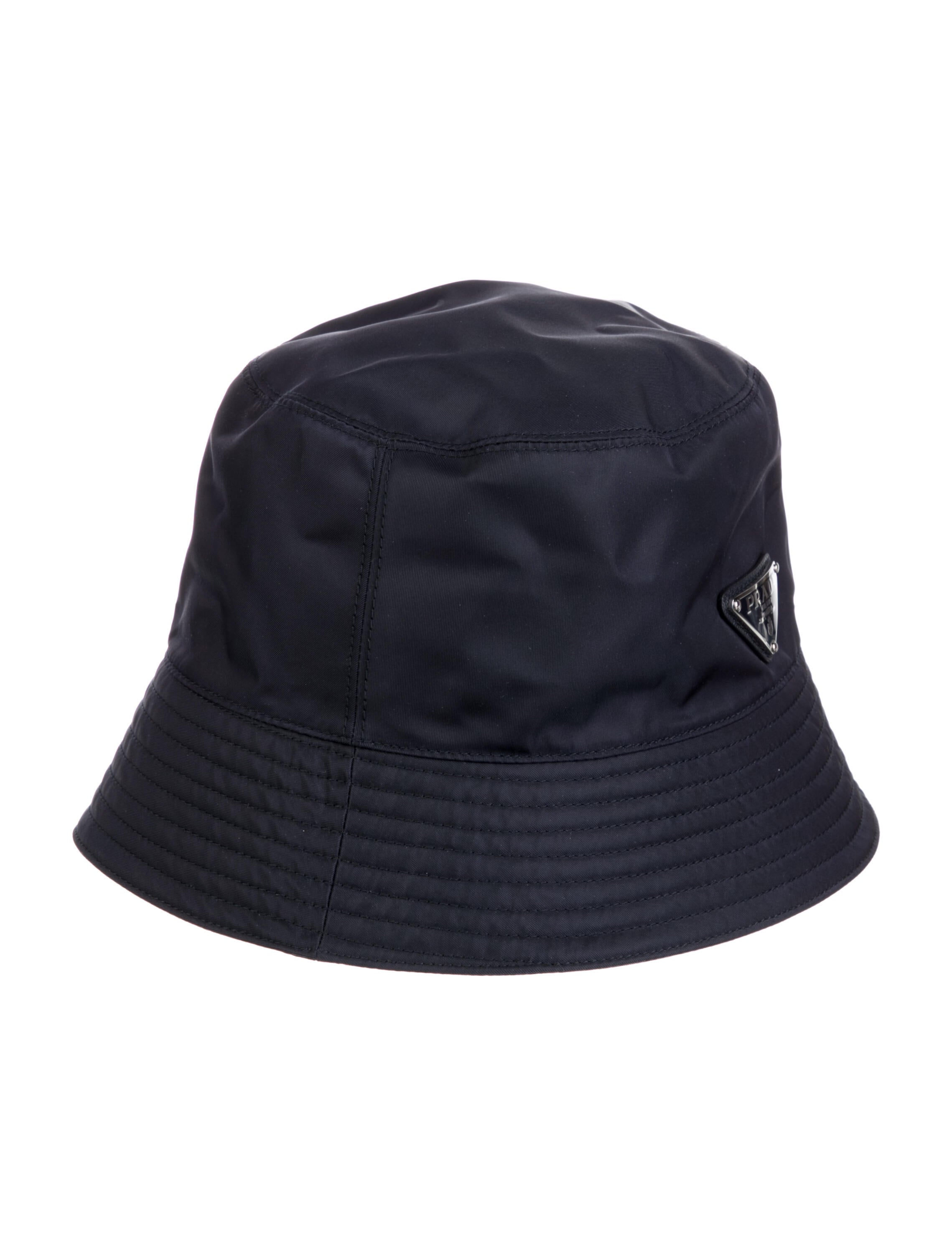 Prada Nylon Bucket Hat Blue Hats, Accessories PRA870520 The RealReal