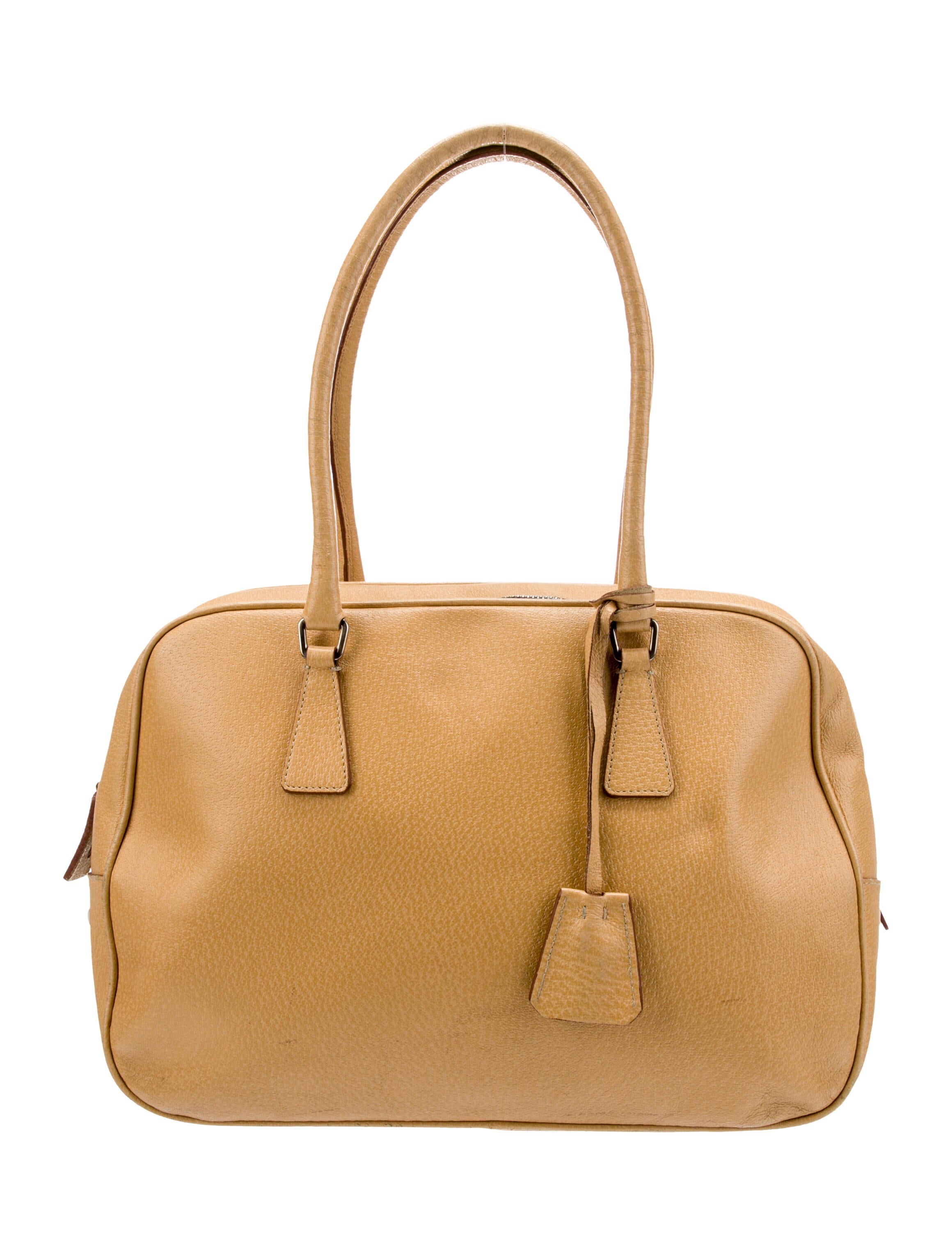 Prada Cinghiale Bowler Bag - Neutrals Shoulder Bags