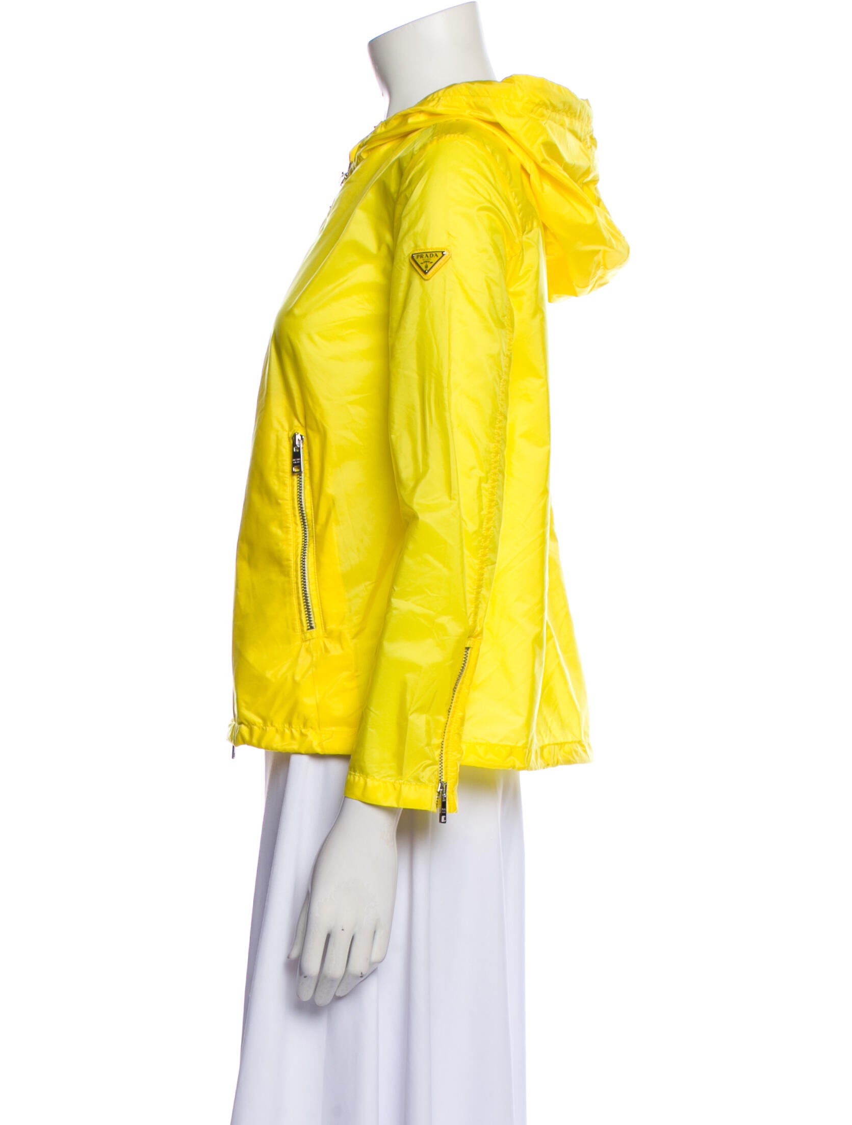 prada yellow raincoat