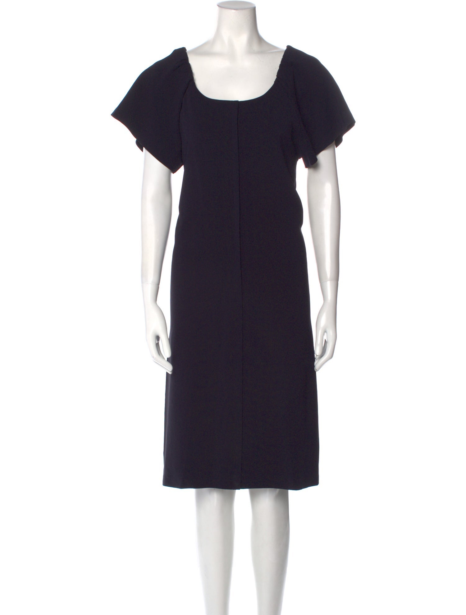 Prada Scoop Neck Knee-Length Dress