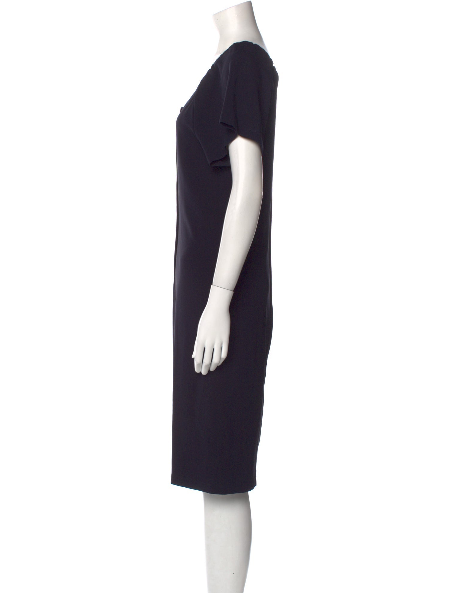 Prada Scoop Neck Knee-Length Dress