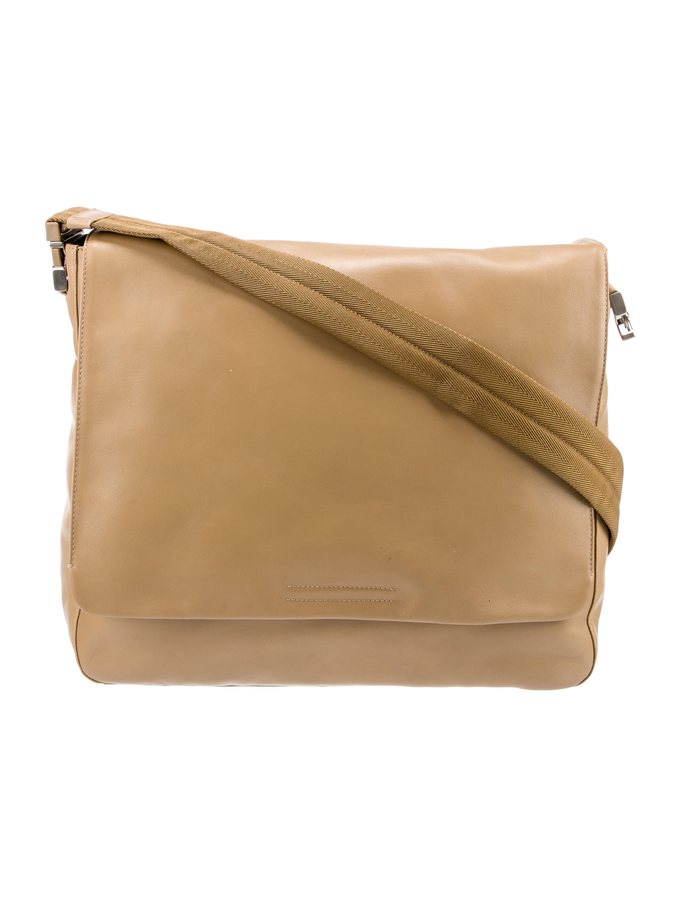 Prada Soft Calf Messenger Bag Brown Shoulder Bags, Handbags