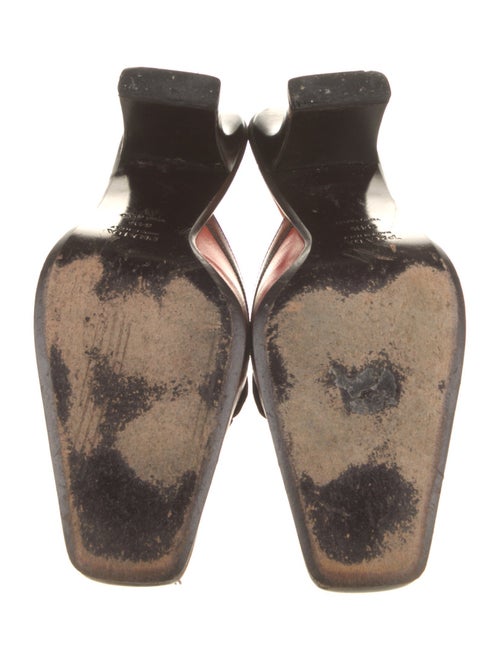 Prada Leather Lasercut Accents Mules