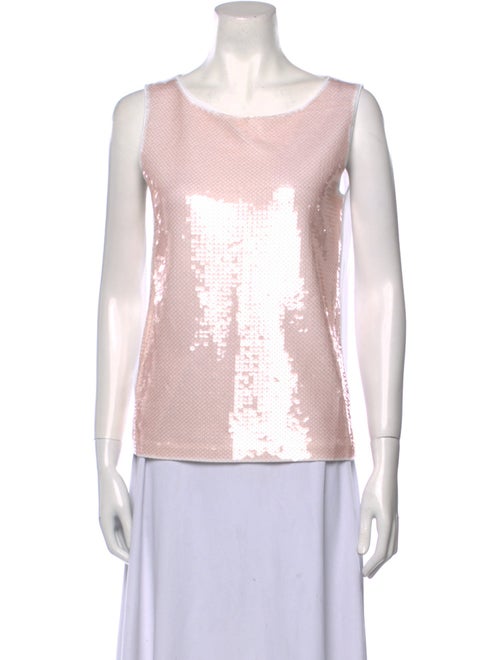 Prada Bateau Neckline Sleeveless Top