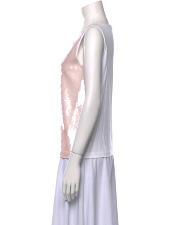 Prada Bateau Neckline Sleeveless Top