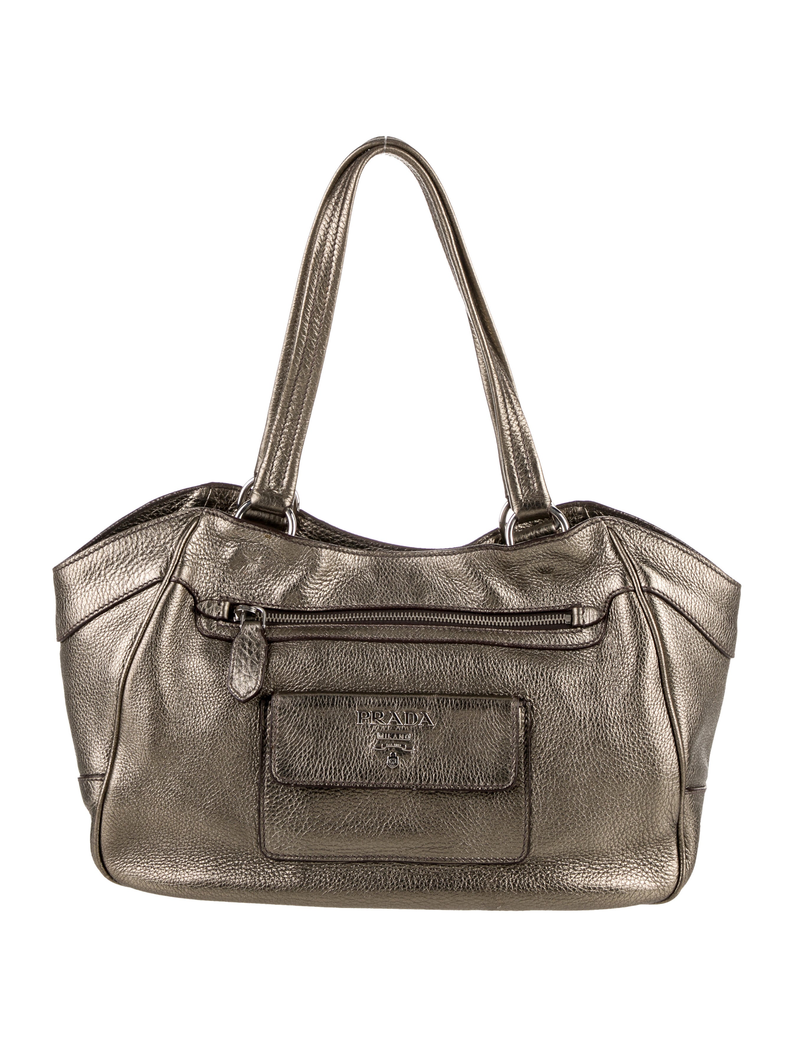 Prada Vitello Daino Pocket Tote