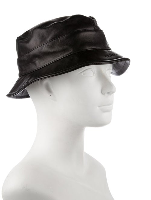 Prada Leather Bucket Hat