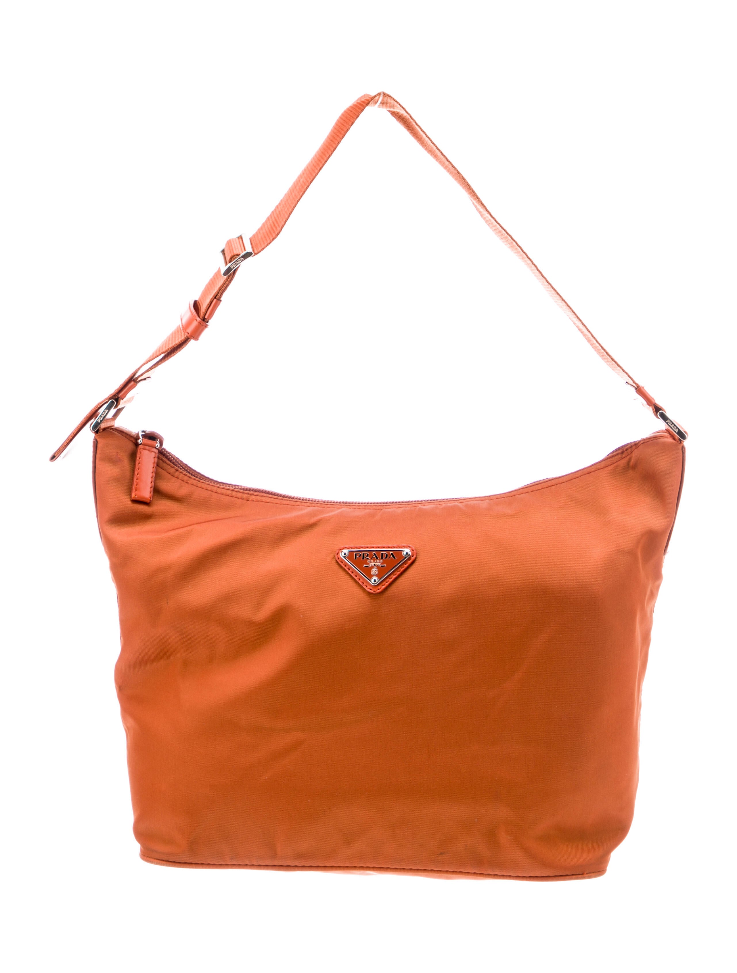 Prada Tessuto Shoulder Bag Orange Shoulder Bags, Handbags PRA894587