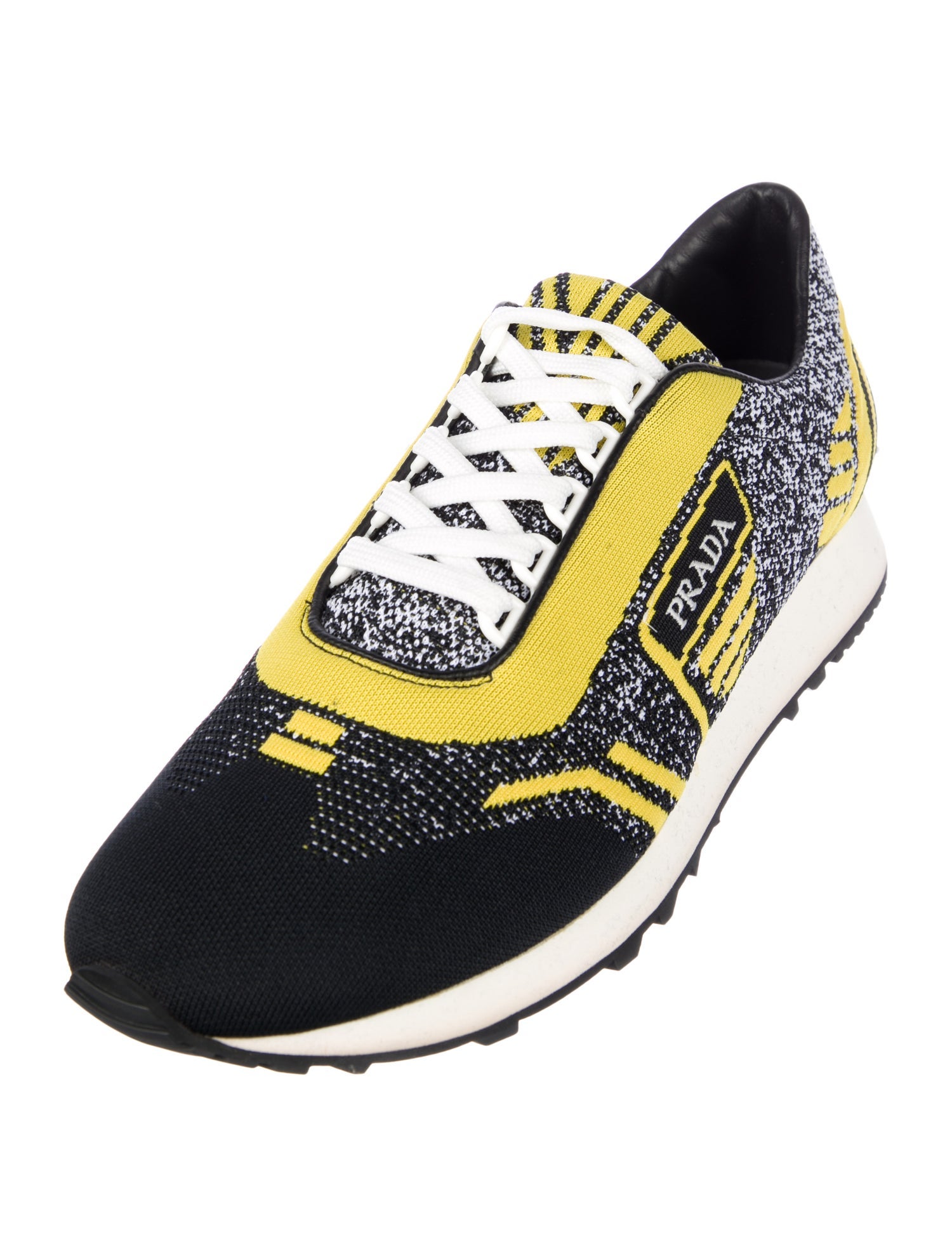 Prada Animal Print Sneakers w/ Tags Black Sneakers, Shoes PRA895246