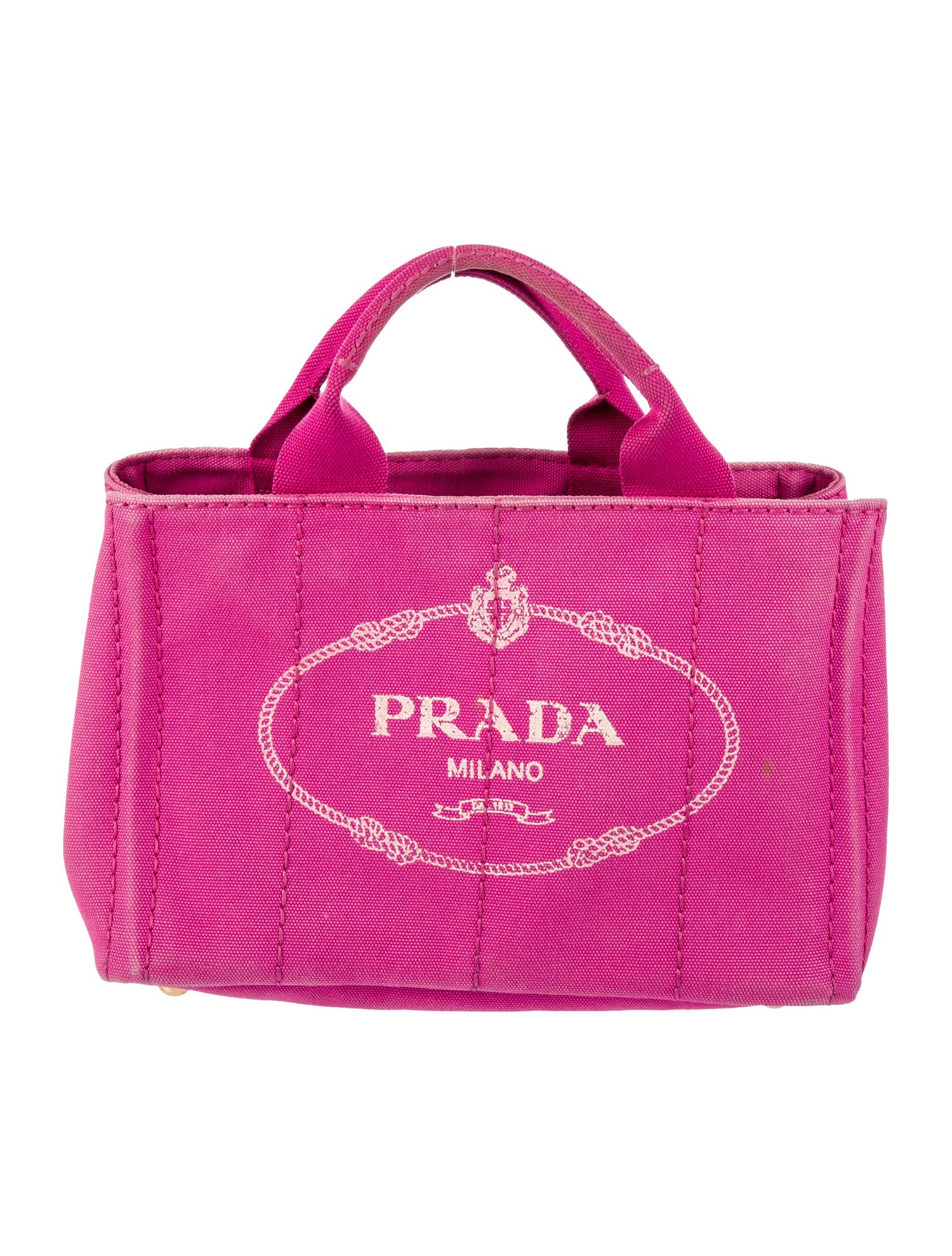 Prada Small Canapa Logo Tote