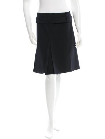 Prada Pleated Mini Skirt