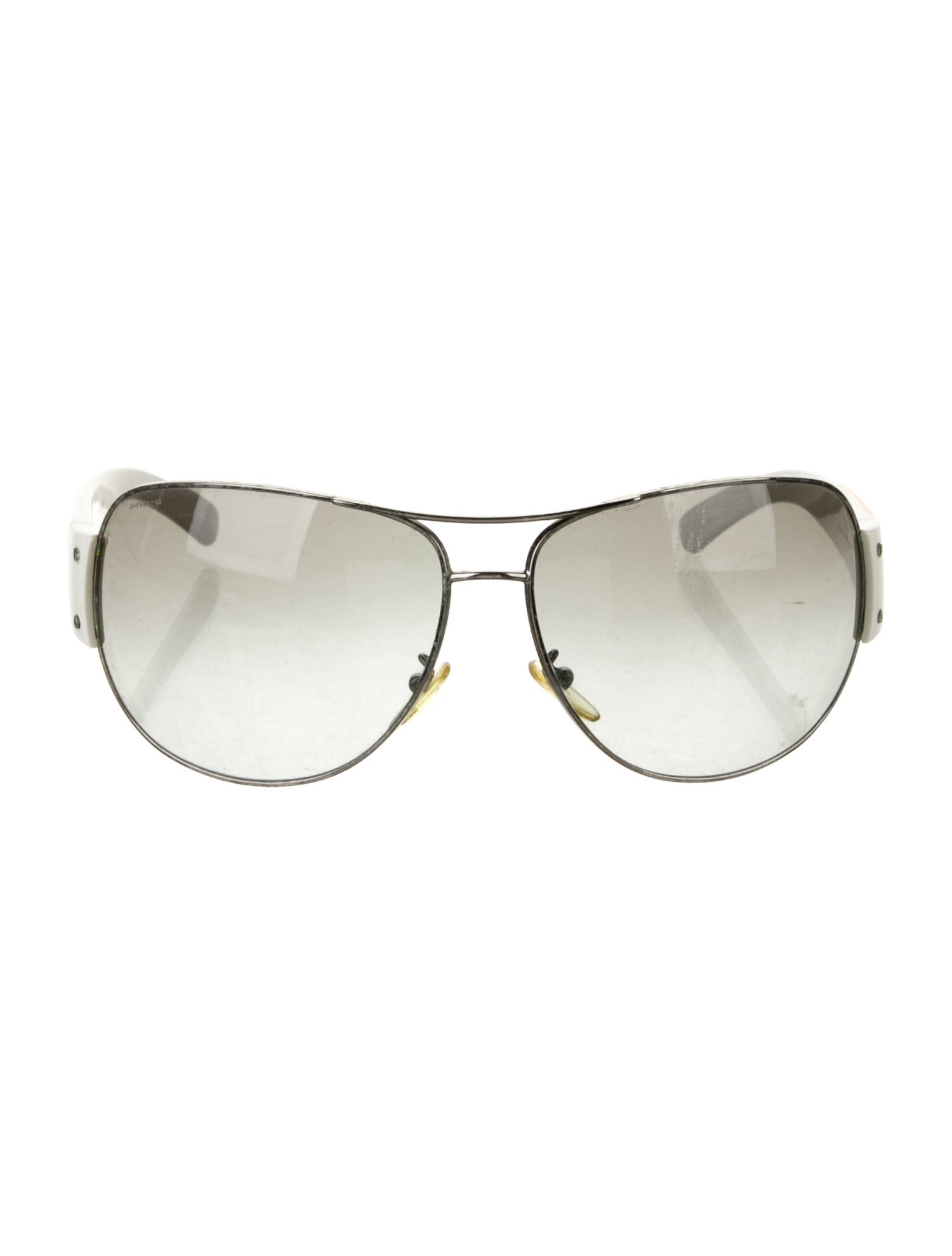 Prada Sport Aviator Gradient Sunglasses White Sunglasses, Accessories