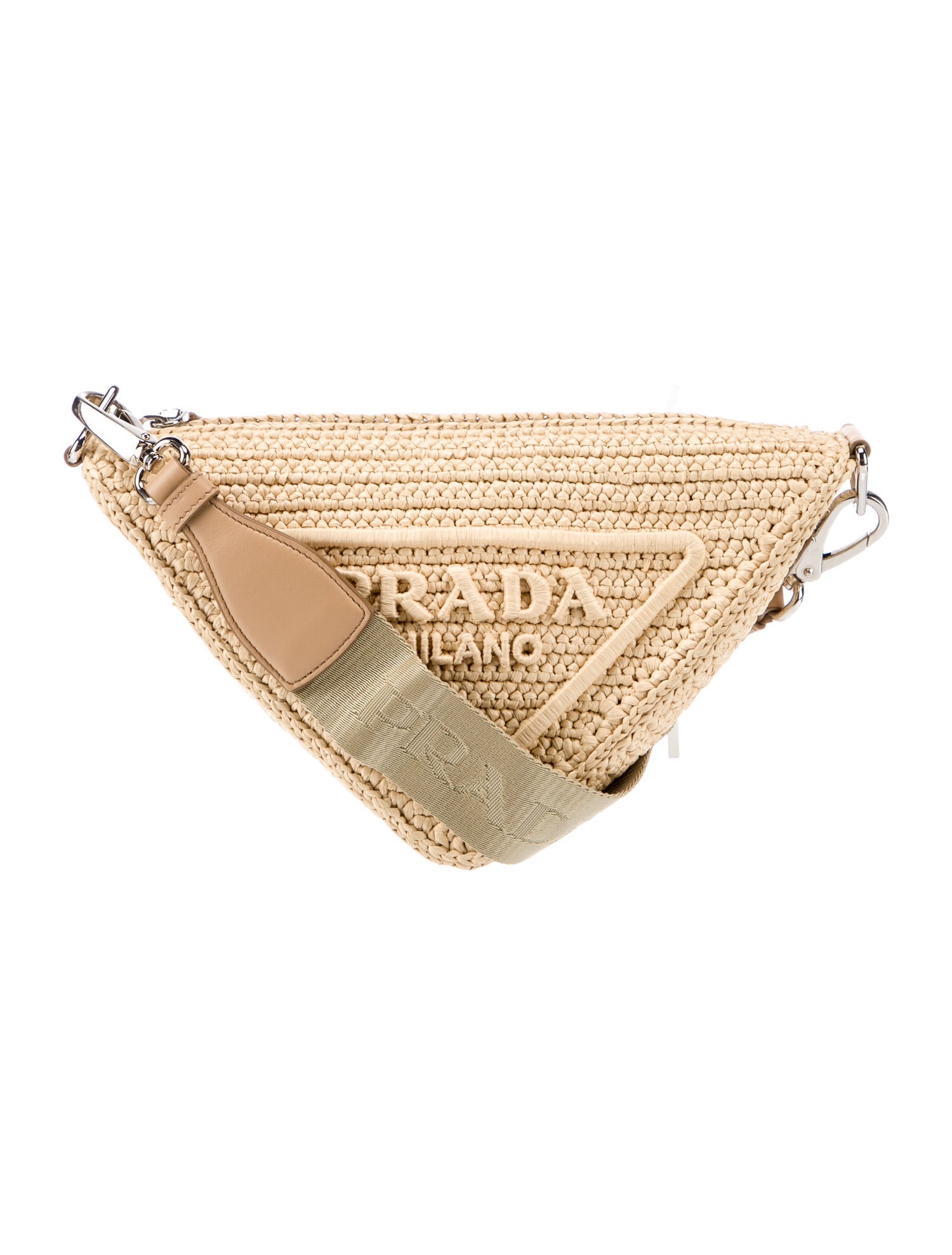 Saint Laurent Monogram Raffia Sac Round Crossbody Bag Neutrals