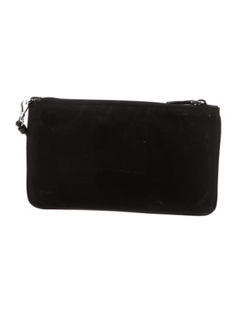 Prada Saffiano Lux-Trimmed Tessuto Wrist Pouch