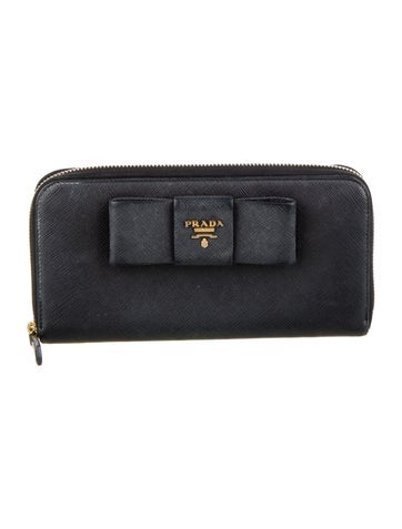 Prada Wallets Saffiano Metal Leather Continental Wallet