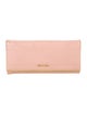 Prada Saffiano Metal Leather Continental Wallet