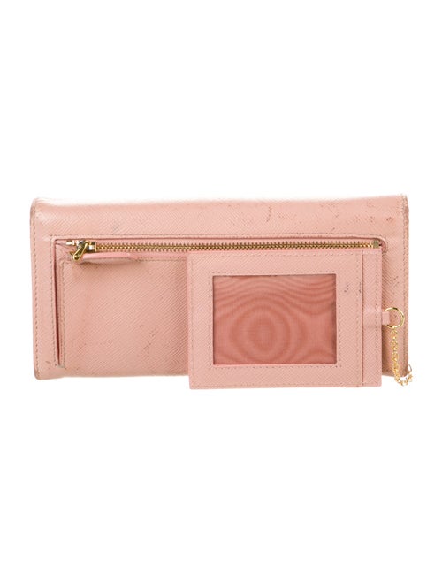 Prada Saffiano Metal Leather Continental Wallet