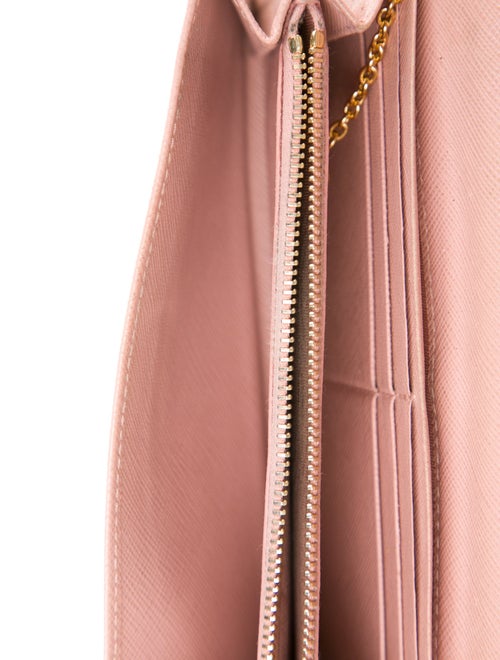 Prada Saffiano Metal Leather Continental Wallet