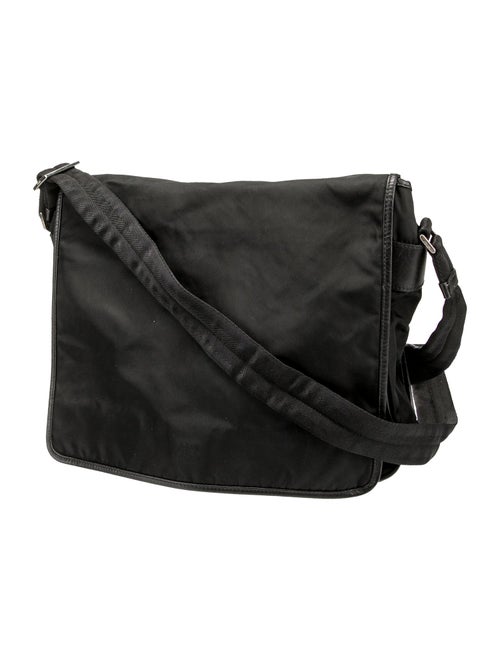 Prada Saffiano-Trimmed Tessuto Messenger Bag