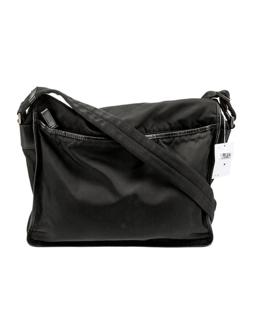 Prada Saffiano-Trimmed Tessuto Messenger Bag