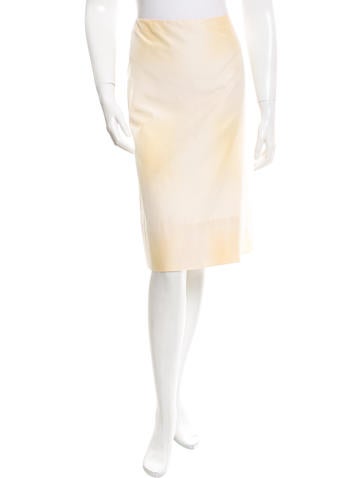 Prada Silk Printed Skirt