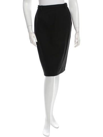 Prada Knee-Length Wool Skirt