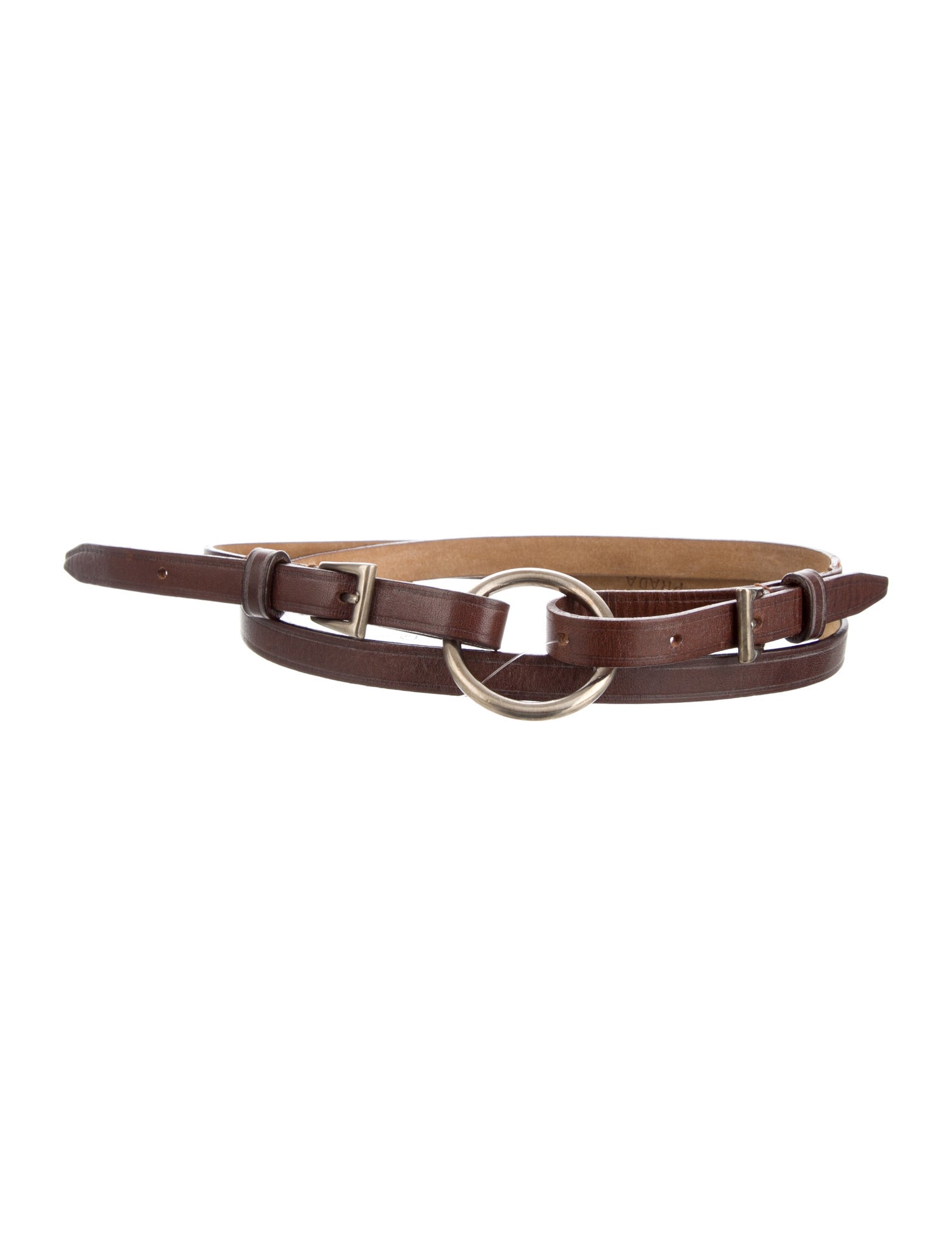 Prada Leather Belt - Brown Belts, Accessories - PRA908025