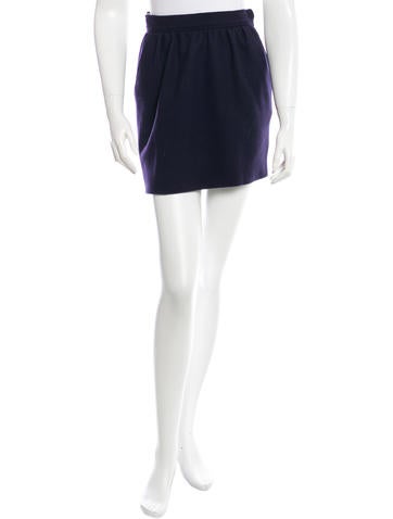 Prada Virgin Wool Mini Skirt