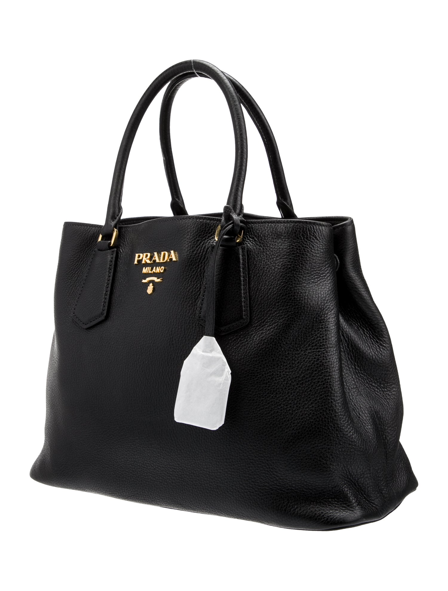 【極美品✨】PRADA プラダ　ボディバッグ　VITELLO DAINO 黒 PRADA（プラダ） メンズ ショルダーバッグ TESSUTO VITELLO 2VD062