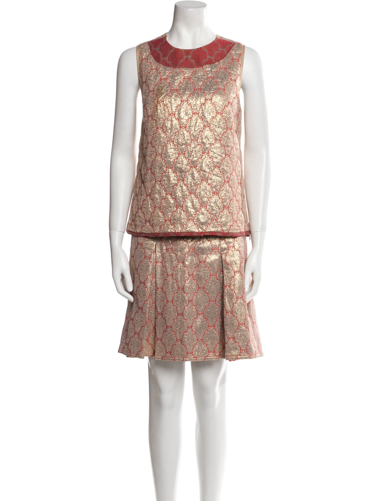 Prada Vintage 2002 Skirt Set - Gold Suits and Sets, Clothing ...