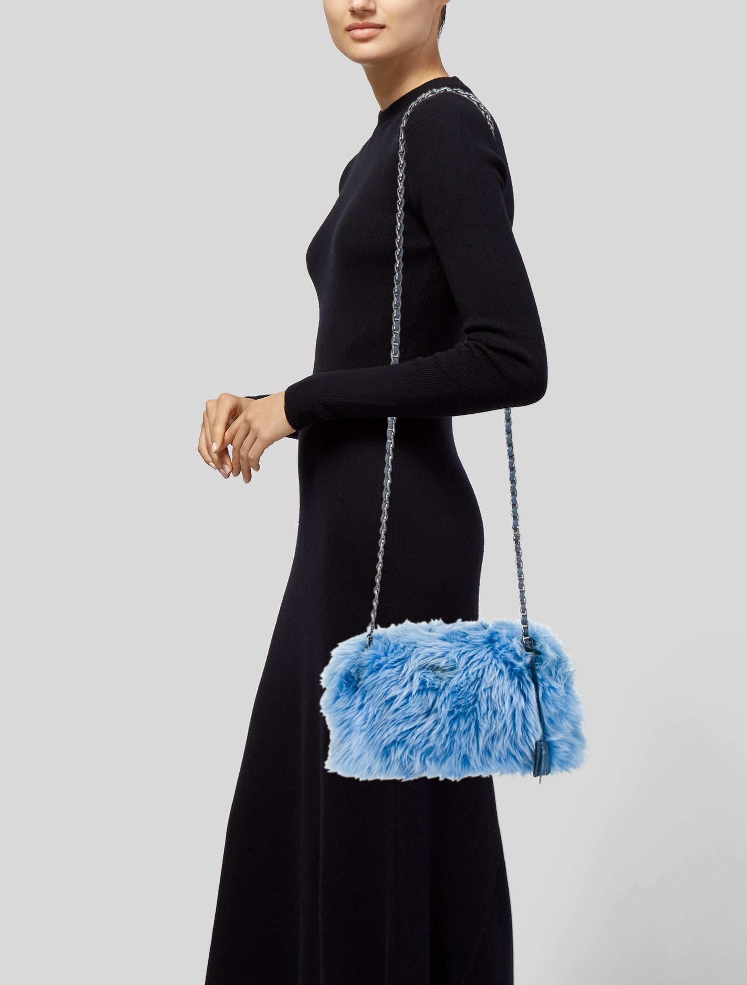 Prada Faux Fur Eco Pelliccia Bag