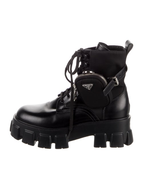 Prada Leather Combat Boots