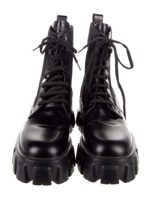 Prada Leather Combat Boots