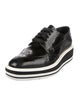 Prada Leather Lasercut Accents Oxfords