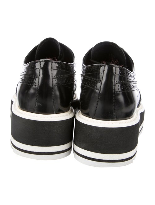 Prada Leather Lasercut Accents Oxfords