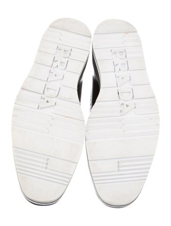 Prada Leather Lasercut Accents Oxfords
