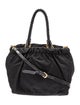 Prada Soft Calf-Trimmed Tessuto Tote