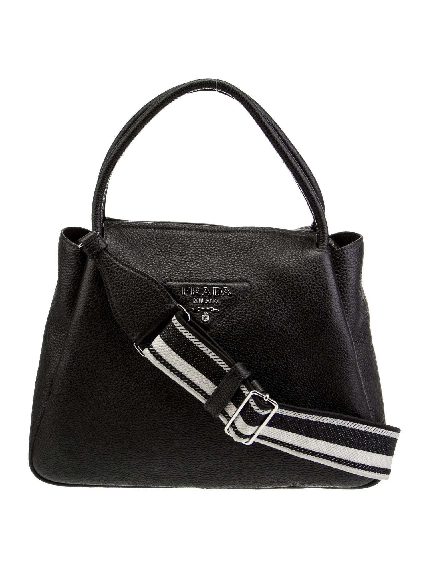 Prada Vitello Crossbody Bag Black Crossbody Bags, Handbags
