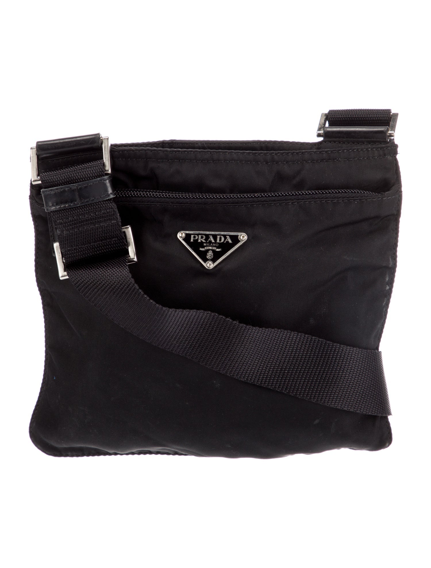 Prada Vintage Vela Crossbody Bag Black Crossbody Bags, Handbags