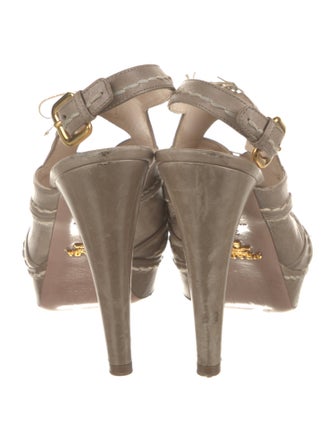 Prada Leather Slingback Pumps