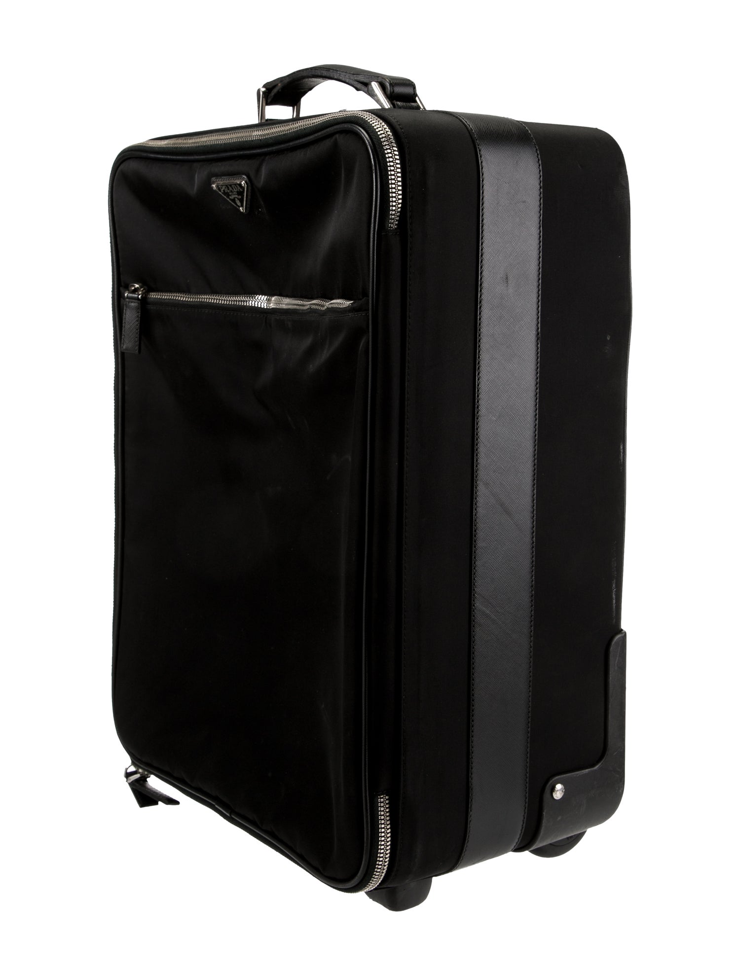 Prada Tessuto Rolling Suitcase Black Luggage and Travel, Handbags