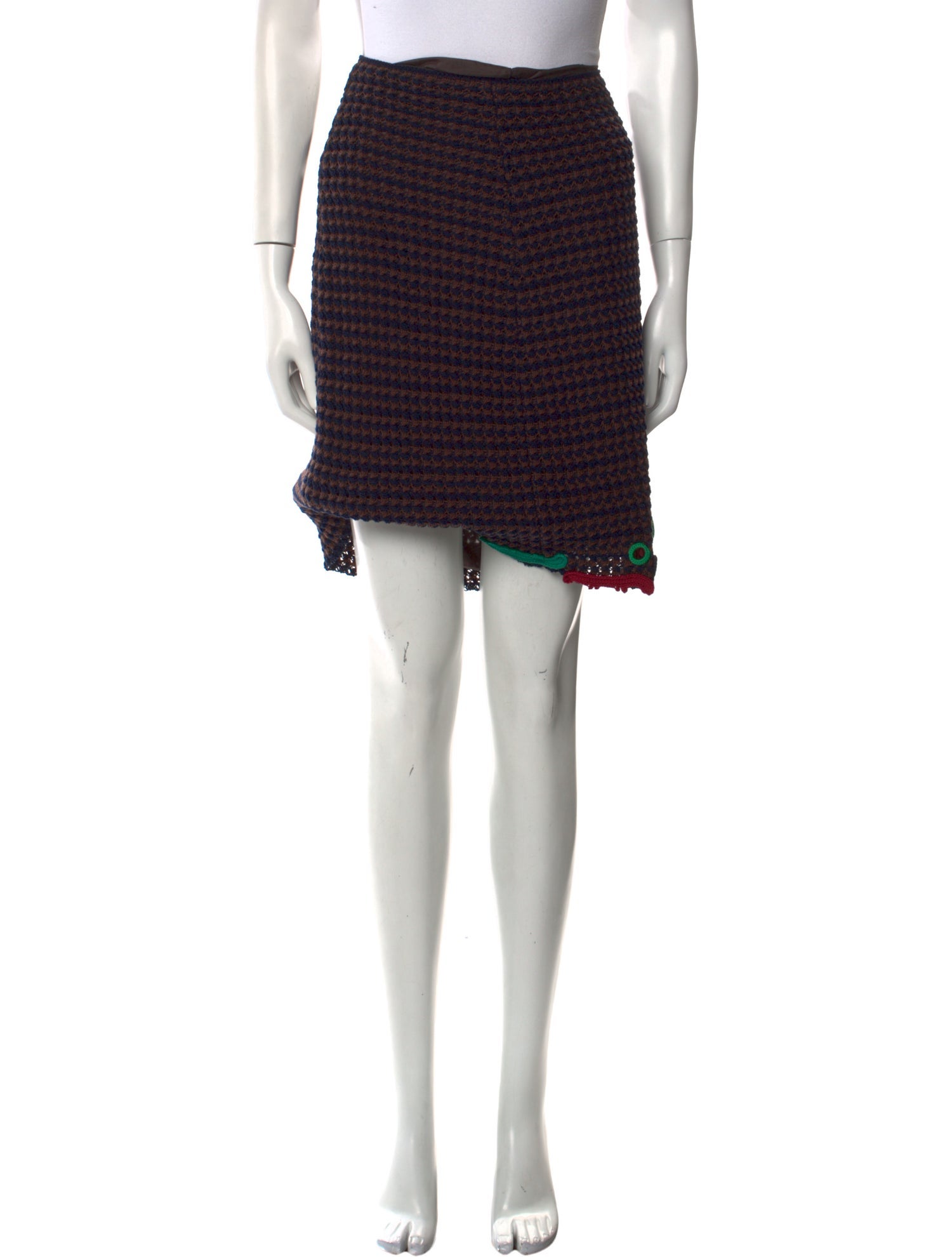 Prada Striped Knee-Length Skirt