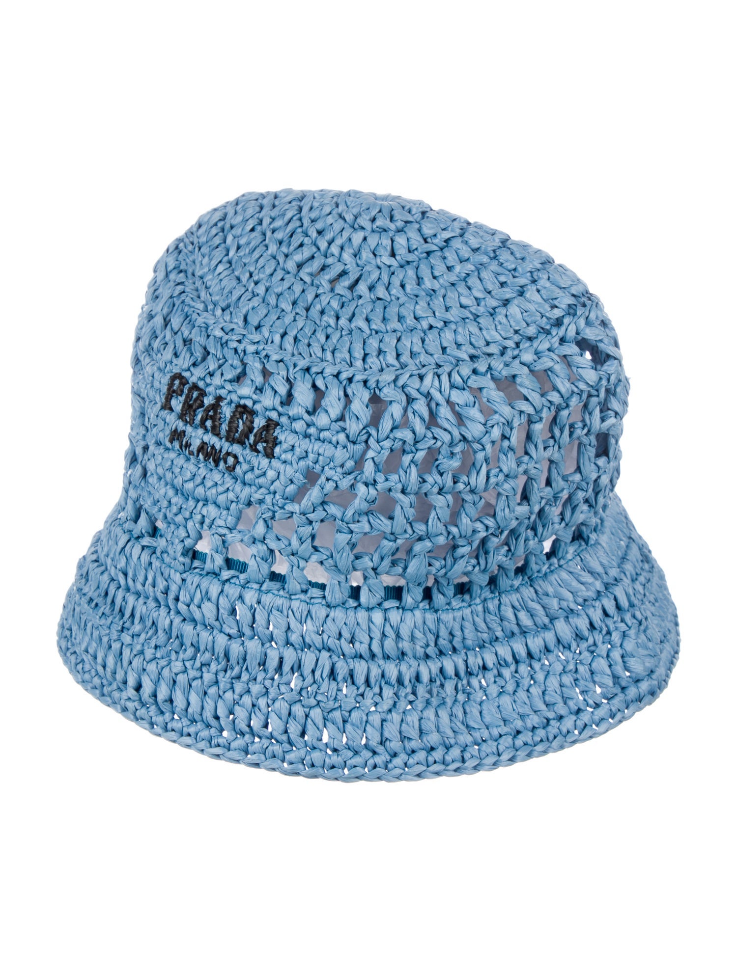 Prada Viscose Bucket Hat - Blue Hats, Accessories