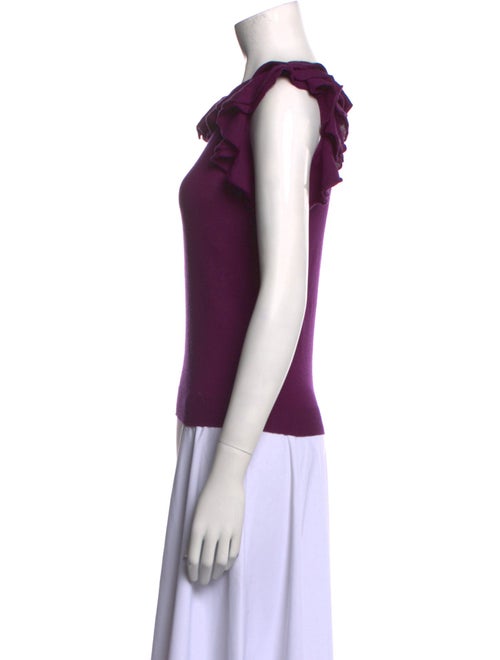 Prada Bateau Neckline Short Sleeve Top